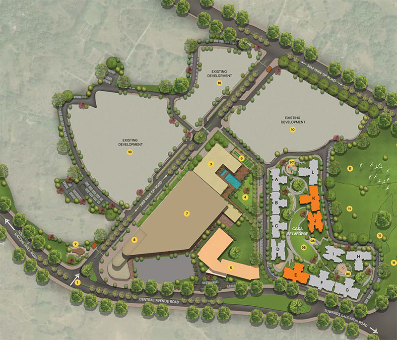 Lodha Naigaon Project Strategic Location Map